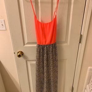 Hot pink and cheetah maxi